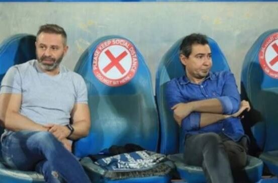 حازم إمام ومحمد بركات في مران الفراعنة