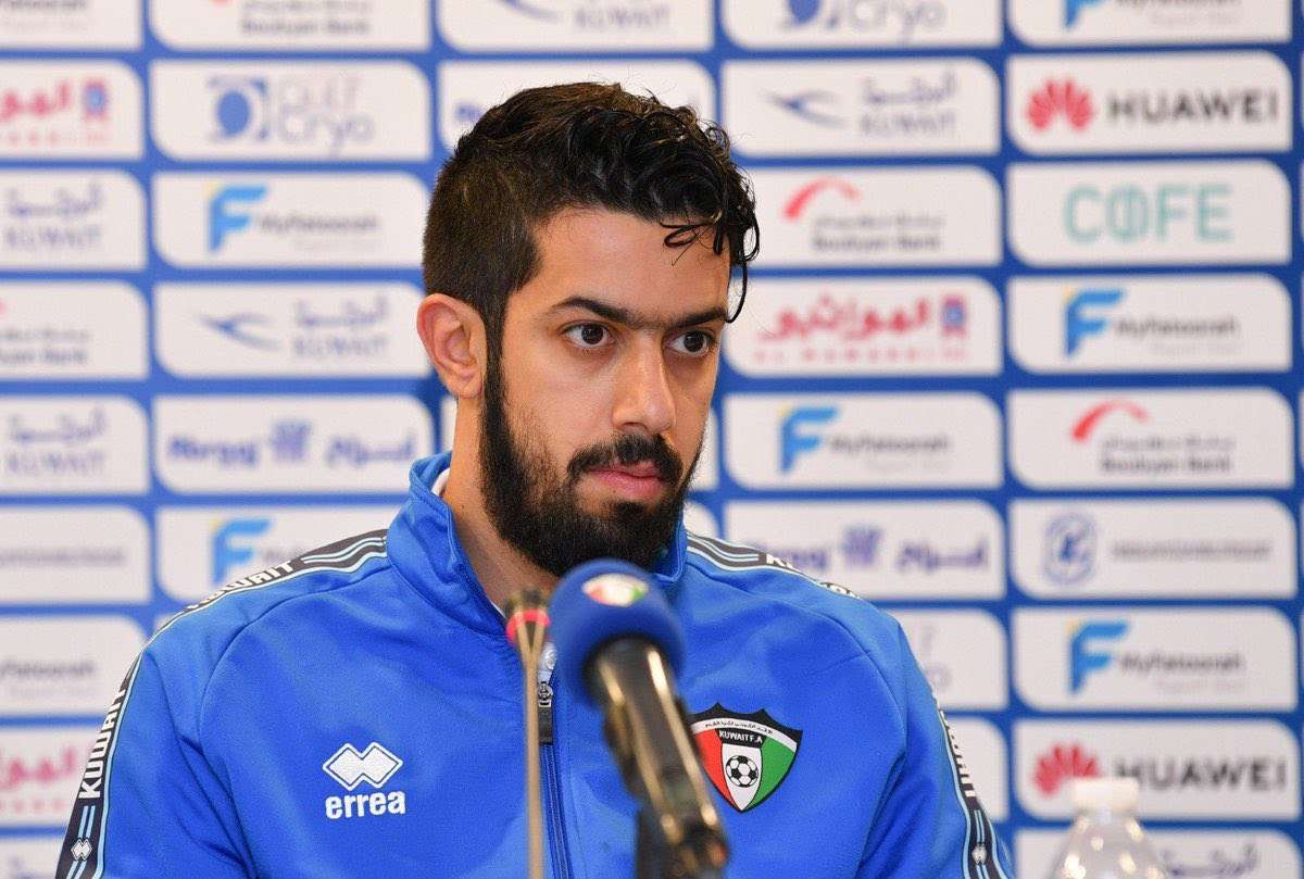 فهد حمود سجل هدف الأزرق الأول 