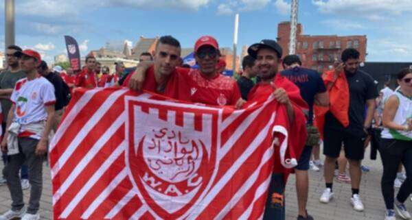 جمهور المغرب في ملعب المباراة