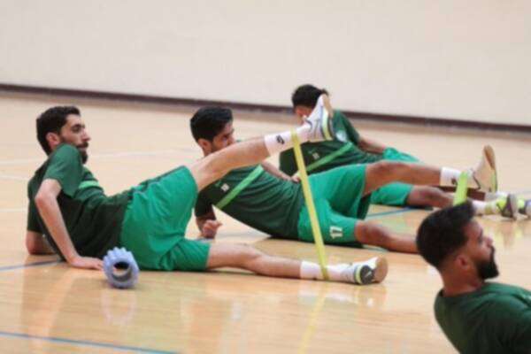 من تدريبات منتخب السعودية
