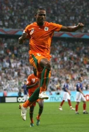 بونافنتشر كالو يعبر عن فرحته بعد تسجيله الهدف الثاني