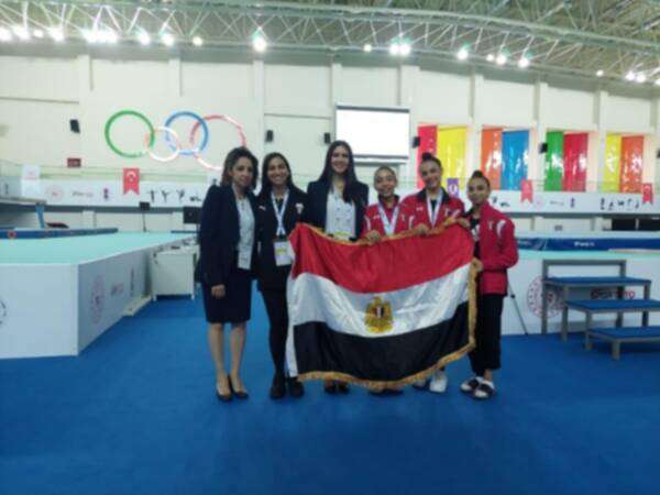 لاعبات مصر للجمباز الإيقاعي