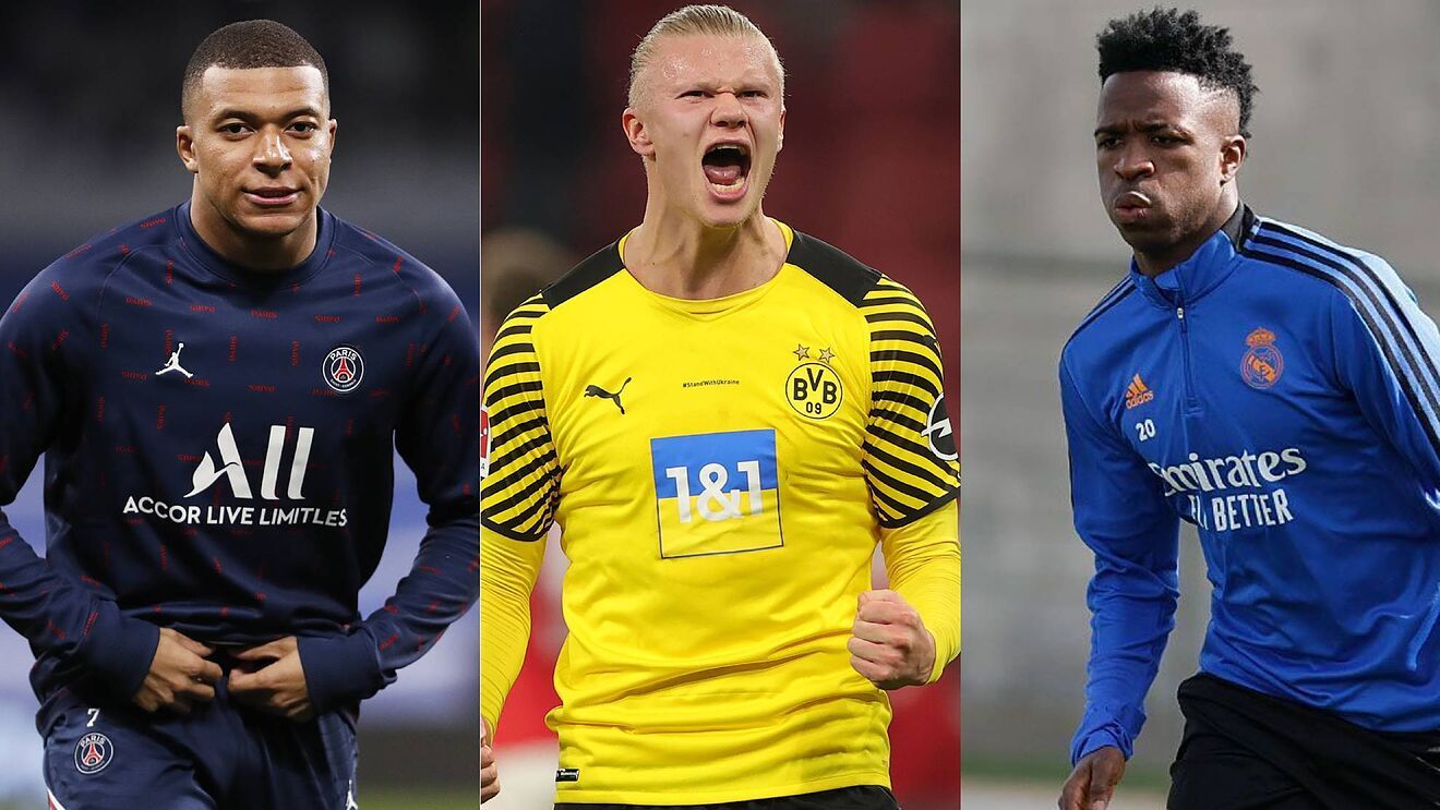 مبابي وفينيسيوس وهالاند 