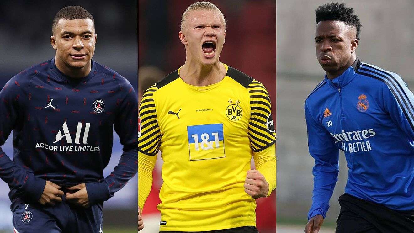 مبابي وفينيسيوس وهالاند 