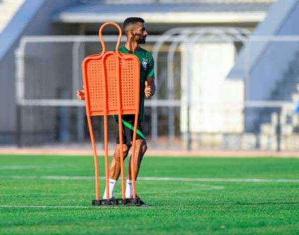 من تدريبات الأخضر اليوم