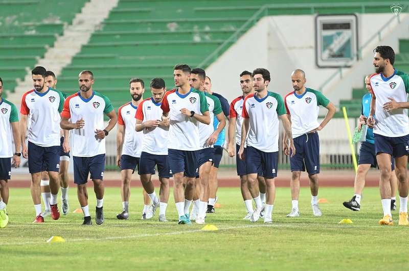 من تدريبات المنتخب الكويتي