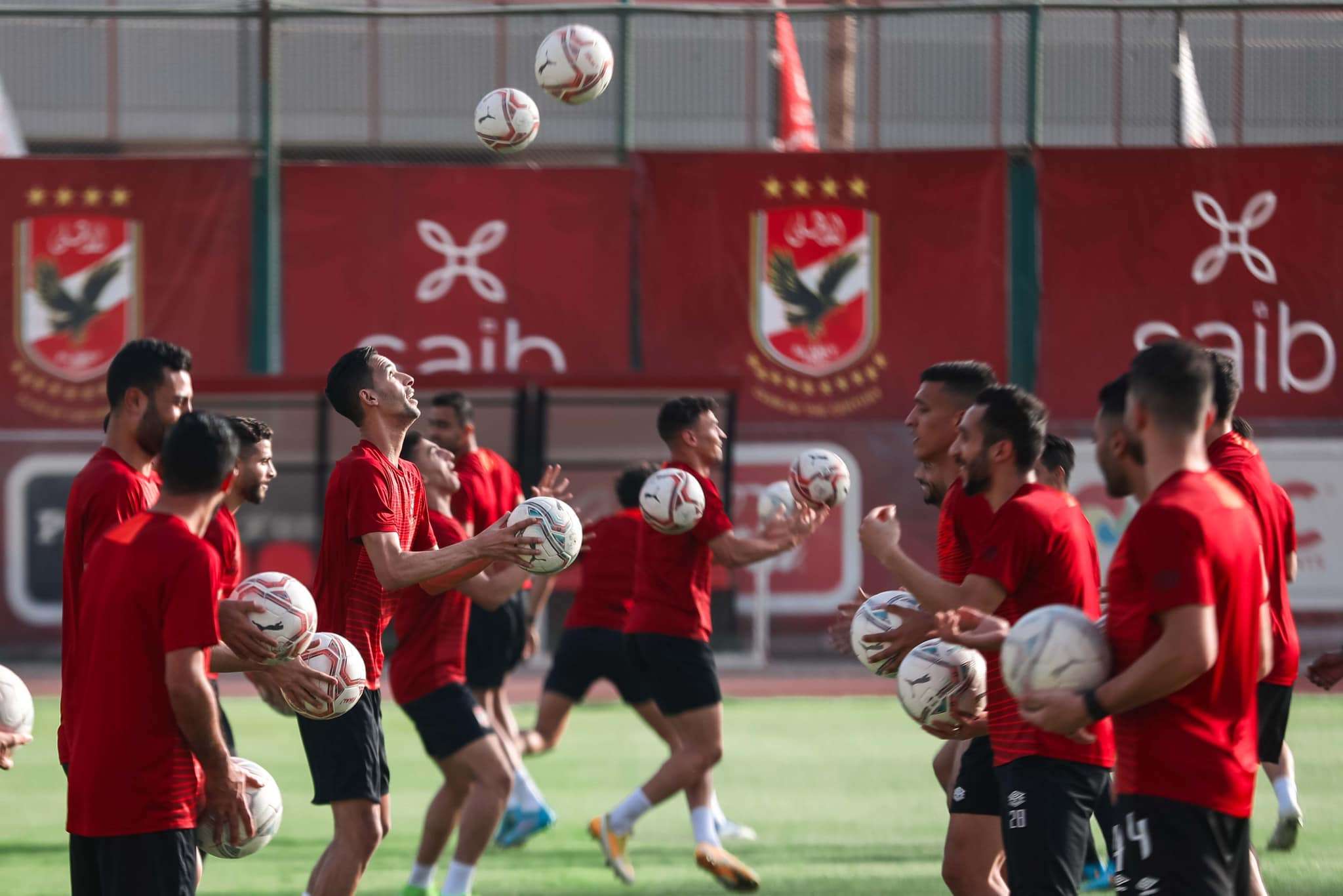 من تدريبات الأهلي