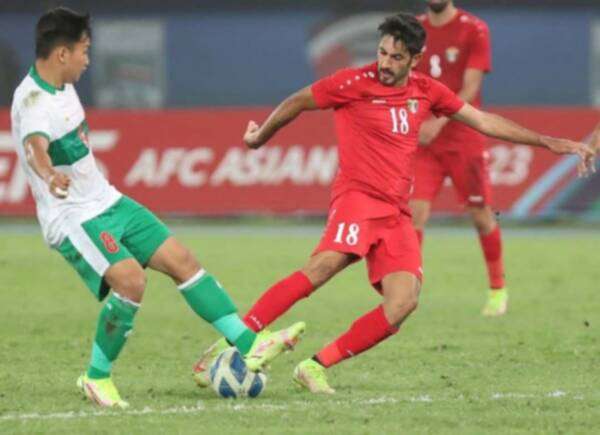 من مباراة الأردن وإندونيسيا