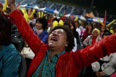 فرحة كورية عارمة بتنظيم الاولمبياد الشتوى 2018