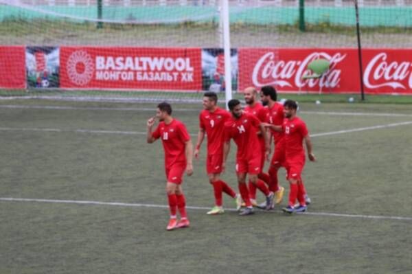 فرحة لاعبي المنتخب الفلسطيني بالتأهل