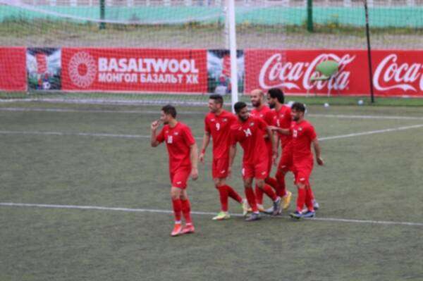 فرحة لاعبي المنتخب الفلسطيني بالتأهل