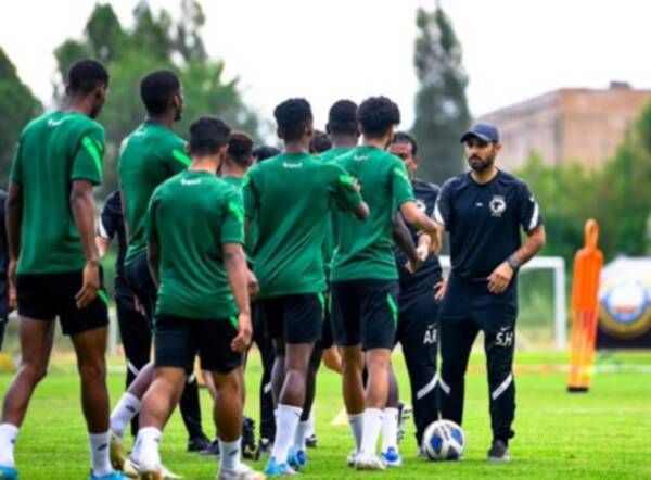 من مران المنتخب السعودي