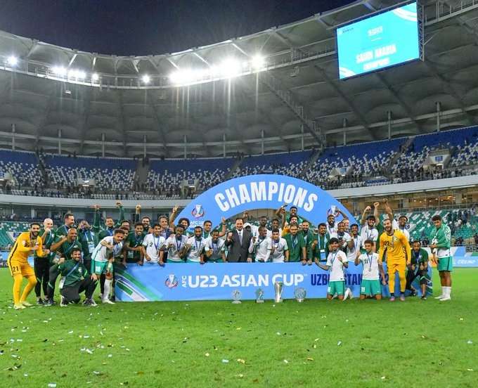 من تتويج المنتخب السعودي