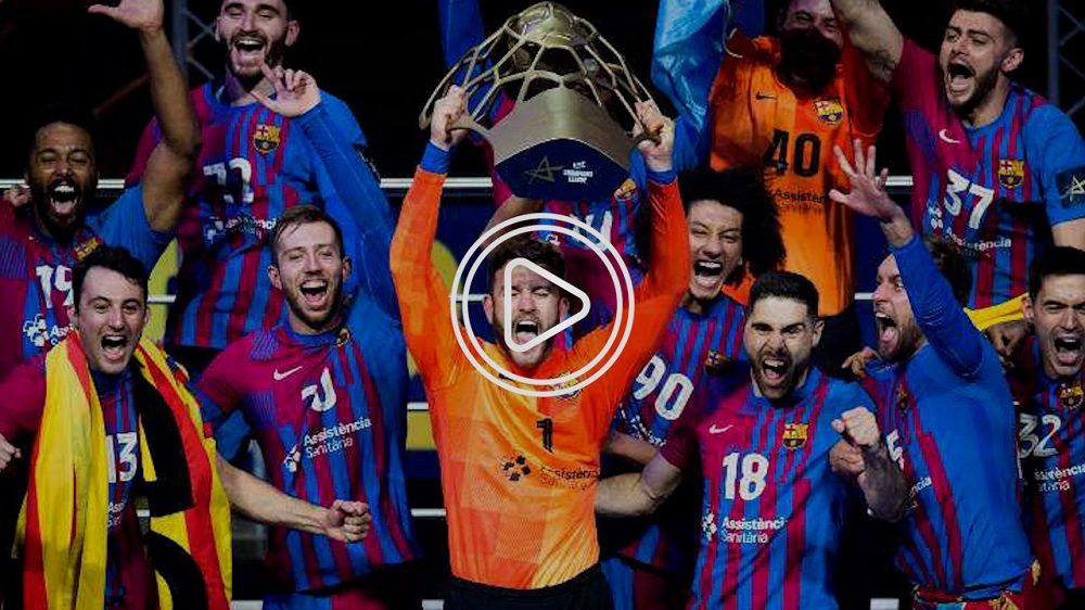 لاعبو برشلونة لليد