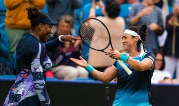 أنس جابر مع سيرينا ويليامز