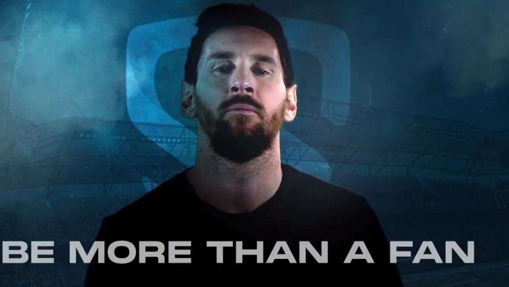 ميسي من إحدى حملات الترويج للعملات المشفرة