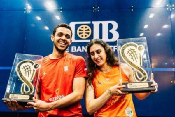 نور الشربيني ومصطفى عسل