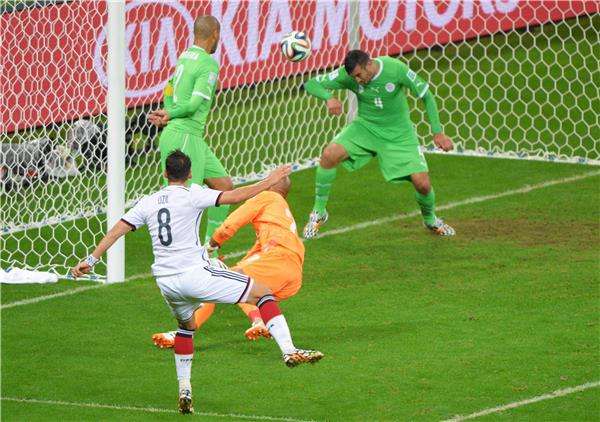 من مباراة الجزائر وألمانيا