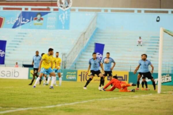 من مباراة غزل المحلة والاسماعيلي