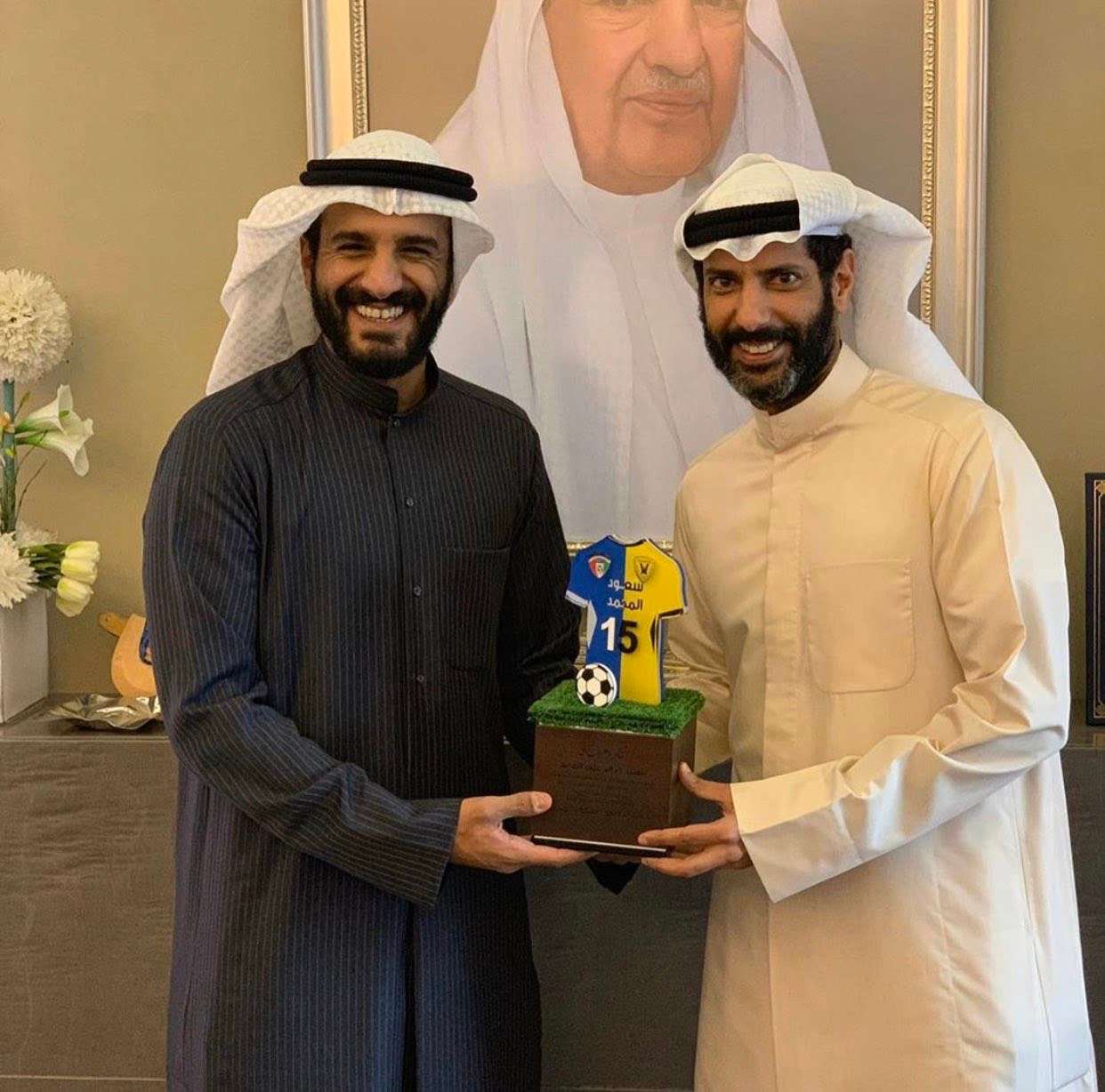 المجمد ورئيس نادي الكويت خالد الغانم (أرشيفية)