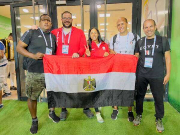 جانب من البعثة المصرية