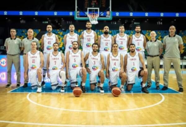 منتخب تونس للسلة في قاعة أرينا كيجالي