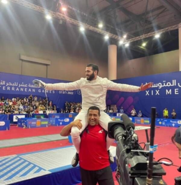 زياد السيسي يحصد ذهبية سلاح السيف
