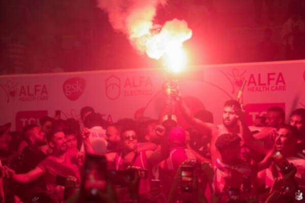 احتفالات الأهلي بنغازي