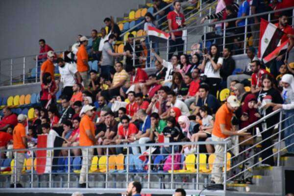 الجمهور المصري من مبارة اليوم