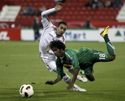 من مباراة السعودية والأردن في كأس أسيا الأخير بقطر