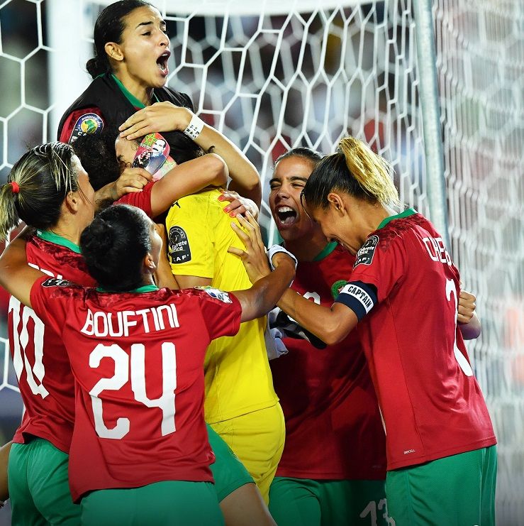 فرحة لاعبات المغرب