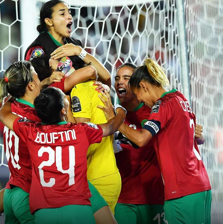 فرحة لاعبات المغرب