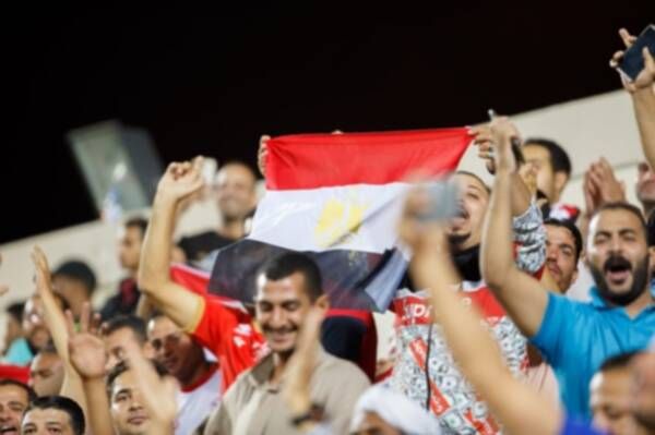 الجماهير المصرية في المباراة