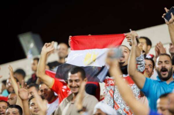 الجماهير المصرية في المباراة