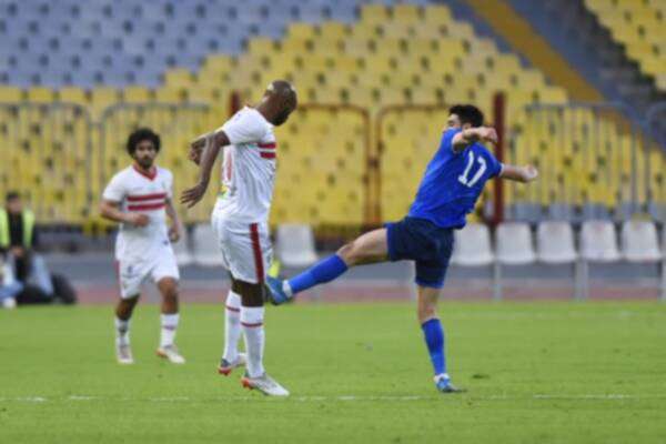 من مبارة الزمالك وسموحة في الدور الأول