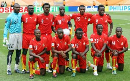 صورة تذكارية للمنتخب الغاني