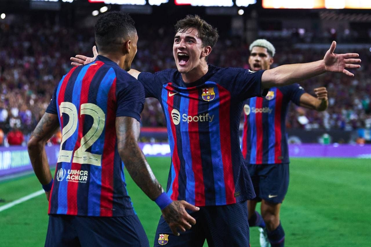 من مباراة برشلونة الأخيرة