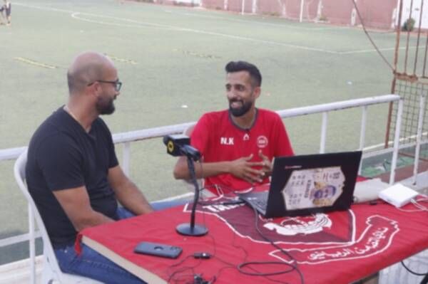 من لقاء كووورة مع صائب بواب
