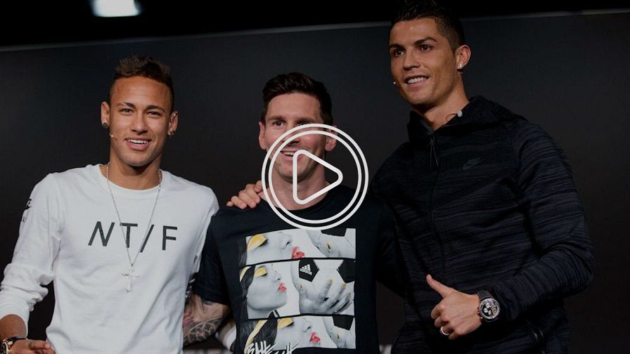 رونالدو وميسي ونيمار