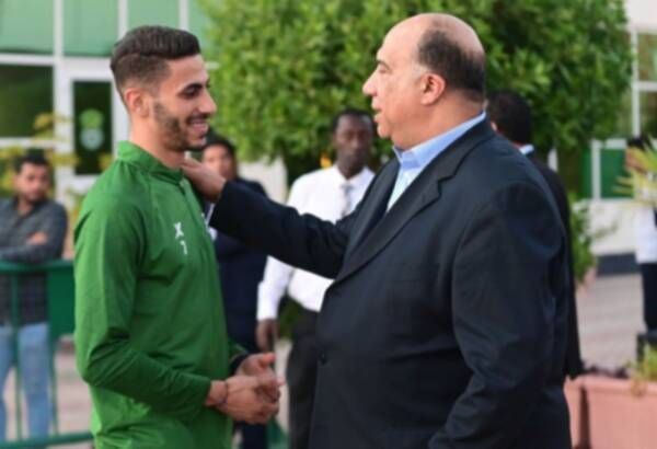 هشام صلاح مع رئيس الاتحاد