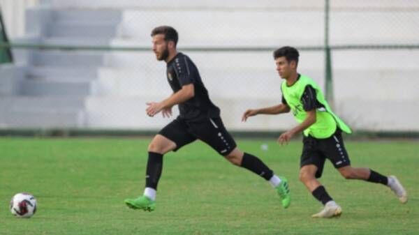 من تدريبات منتخب الأردن استعدادا للمباراة