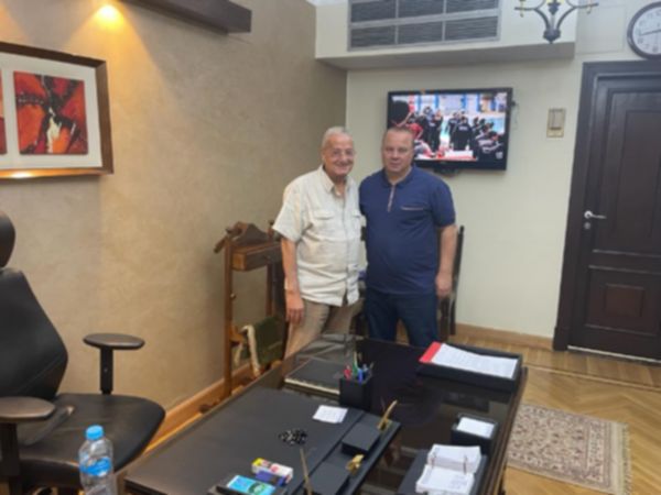 شوقي غريب ورئيس المقاولون العرب