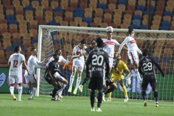 من لقاء الدور الأول بين الزمالك والجونة
