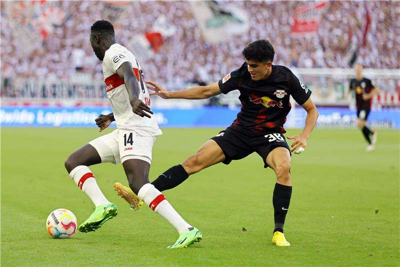 من مباراة لايبزيج وشتوتجارت