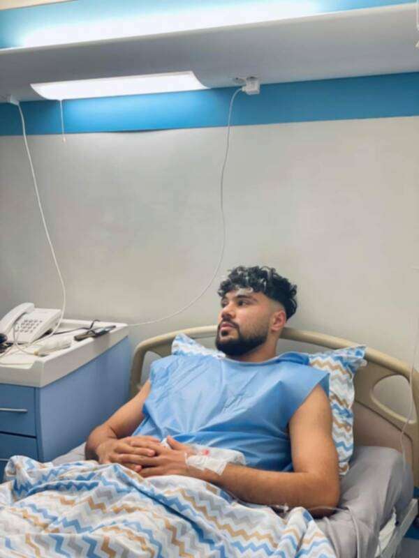 علاء مصطفى بعد العملية