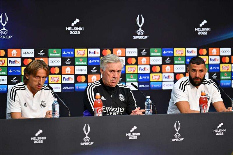 من المؤتمر الصحفي التقديمي للمباراة