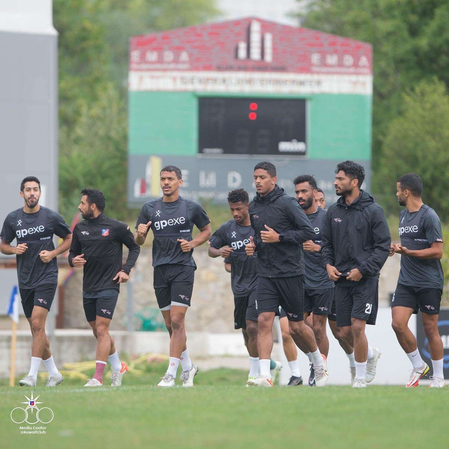 جانب من تدريبات الكويت في النمسا