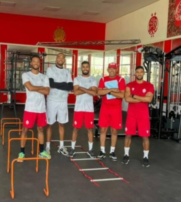 من استعدادات لاعبي الوداد