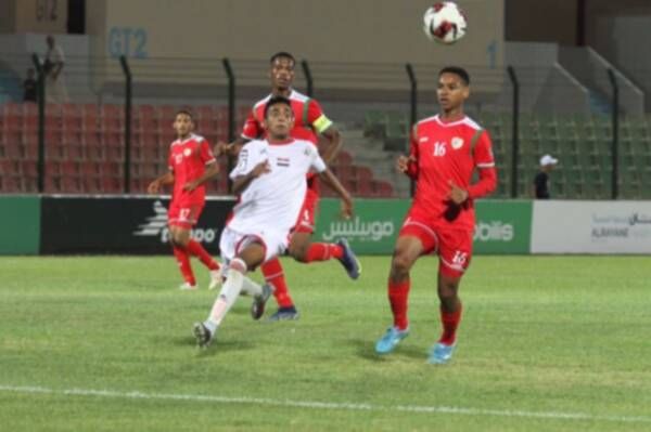 من لقاء منتخب اليمن وعمان