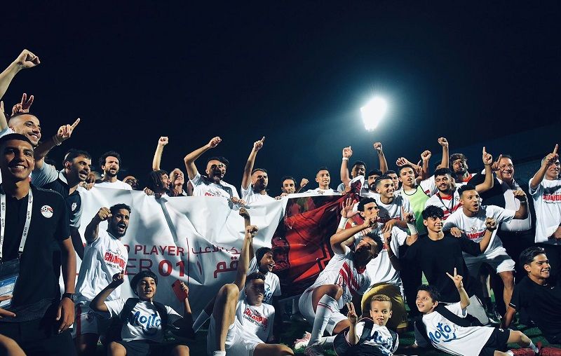 لاعبو الزمالك - من مراسم التتويج